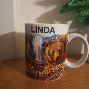 Yellowstone National Park Souvenir Mug Linda